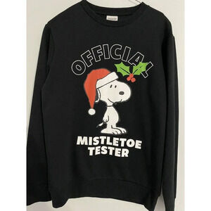 SNOOPY OFFICIAL MISTLETOE TESTER UGLY CHRISTMAS SWEATER SIZE SMALL - BRAND NEW